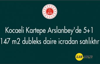 Kartepe Arslanbey'de 5+1 147 m² dubleks daire icradan satılıktır