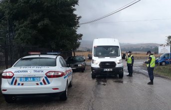 Ladik'te okul servisleri denetlendi