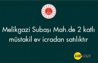 Melikgazi Subaşı Mah.de 2 katlı müstakil ev icradan satılıktır