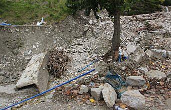 Sel felaketi Erfelek Tatlıca Şelaleri'ni de vurdu