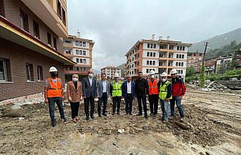 Selden etkilenen Doğankent'te 156 konut ve 70 dükkanın inşaatında sona gelindi