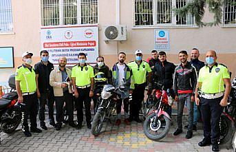 Tokat'ta motosikletli kuryelere eğitim verildi