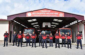 Trabzon Büyükşehir Belediyesi itfaiyesi olaylara 255 personelle müdahale ediyor