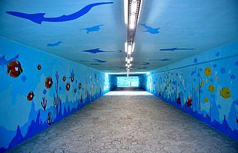 Trabzon'da Beşirli alt geçidinde çalışma yapıldı