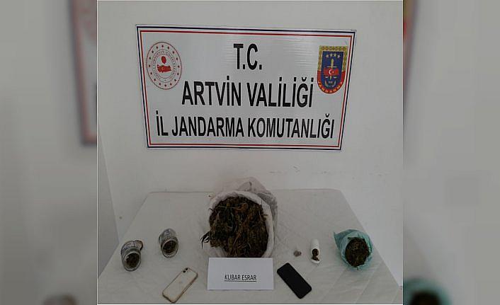 Artvin'de uyuşturucu operasyonunda 2 kişi gözaltına alındı
