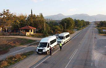 Erbaa'da okul servisleri denetlendi