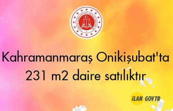 Kahramanmaraş Onikişubat'ta 231 m² daire icradan satılıktır