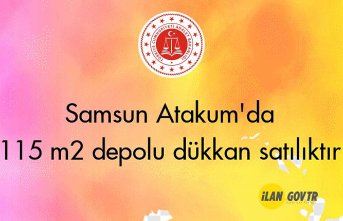 Samsun Atakum'da 115 m² depolu dükkan mahkemeden satılıktır