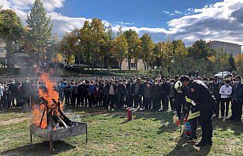 Taşköprü'de yangın tatbikatı yapıldı