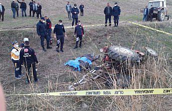 Tokat'ta devrilen traktörün sürücüsü öldü