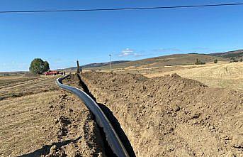 Tokat'ta Güzelce Barajı sulaması inşaatı sürüyor