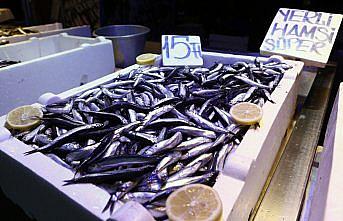 Trabzon'da tezgahlarda yer almaya başlayan taze hamsi yüzleri güldürdü