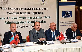 Türk Dünyası Belediyeler Birliği Başkanı Altay, yönetim kurulu toplantısında konuştu: