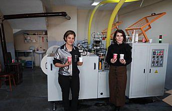 Kadın girişimciler KOSGEB desteği ile Rize'nin ilk karton bardak atölyesini kurdu