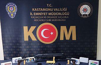 Kastamonu'da silah kaçakçılığı operasyonunda 3 şüpheli yakalandı