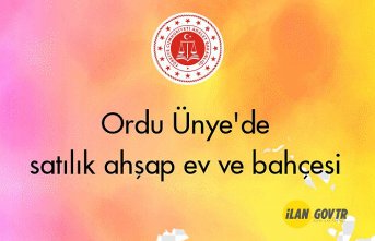 Ordu Ünye'de icradan satılık ahşap ev ve bahçesi