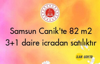 Samsun Canik'te 82 m² 3+1 daire icradan satılıktır