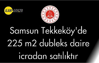 Samsun Tekkeköy'de 225 m² dubleks daire icradan satılıktır