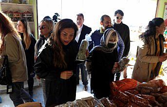 Ünlü isimler Safranbolu'da safran tarlasını gezdi