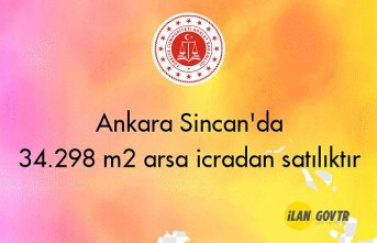 Ankara Sincan'da 34.298 m² arsa icradan satılıktır