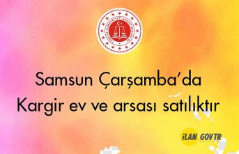 Çarşamba'da Kargir ev ve arsası mahkemeden satılıktır
