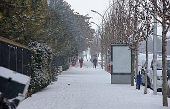 Çorum'da kar etkili oldu