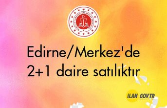 Edirne/Merkez'de 2+1 daire icradan satılıktır