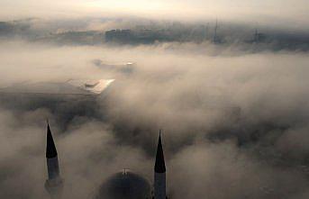 Karabük'te sis manzarası drone ile görüntülendi