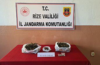 Rize'de 573 gram esrar ele geçirildi