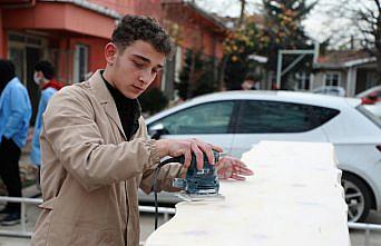 Rize'de meslek lisesi öğrencileri 