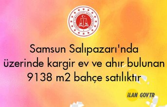 Samsun Çarşamba'da üzerinde 4 adet bina bulunan 10985 m² arazi icradan satılıktır