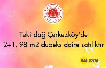 Tekirdağ Çerkezköy'de 2+1, 98 m² dubeks daire satılıktır