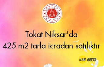 Tokat Niksar'da 425 m² tarla icradan satılıktır