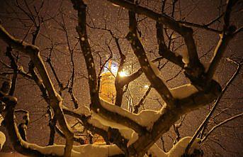 Çorum'da kar etkili oluyor