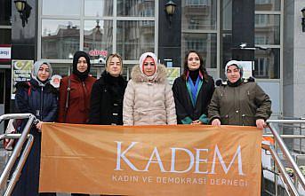 Çorum'da şiddet mağduru kadına KADEM'den destek açıklaması
