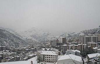 Gümüşhane'de kar etkili oldu