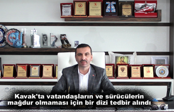 Kavak'ta vatandaşların ve sürücülerin mağdur olmaması için bir dizi tedbir alındı