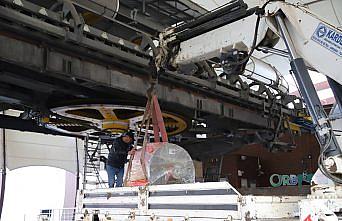 Ordu'da teleferik hattında bakım ve değişim çalışması başlatıldı