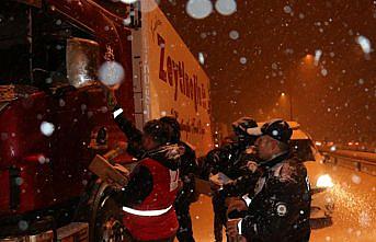 Samsun-Ankara kara yolunda ulaşım kontrollü sağlanıyor