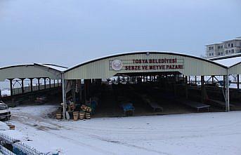 Tosya'da kar yağışı ve soğuk hava etkili oluyor