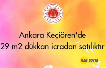 Ankara Keçiören'de 29 m² dükkan icradan satılıktır