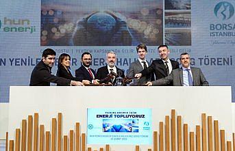 Borsa İstanbul'da gong Hun Yenilenebilir Enerji için çaldı