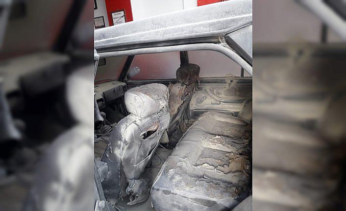 Otomobilin LPG tankının alev alması sonucu bir kişi yaralandı