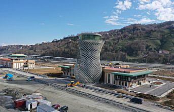 Rize-Artvin Havalimanı'nın üst yapı inşaatında sona yaklaşıldı