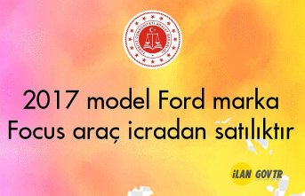 2017 model Ford marka Focus araç icradan satılıktır