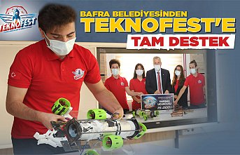 BAFRA BELEDİYESİNDEN TEKNOFEST’E TAM DESTEK