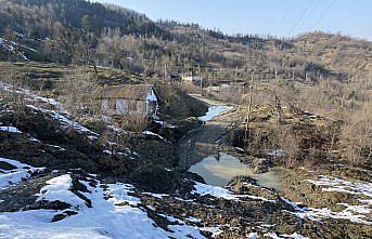 Bartın'da heyelanda zarar gören alanlarda çalışmalar sürüyor