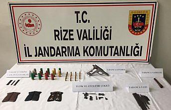 Rize'de kaçak silah atölyesine düzenlenen baskında 1 kişi yakalandı