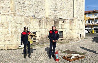 Safranbolu itfaiyesi kurumlarda yangın tatbikatlarını sürdürüyor