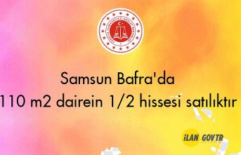 Samsun Bafra'da 110 m² dairein 1/2 hissesi icradan satılıktır